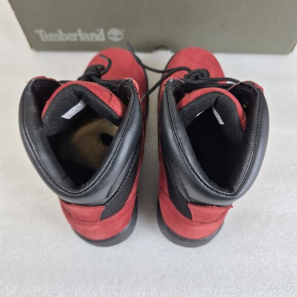 Timberland Boys Field Boots Size 2 Youth Red Black 6 Inch Nubuck Leather NWT Box - Picture 9 of 9